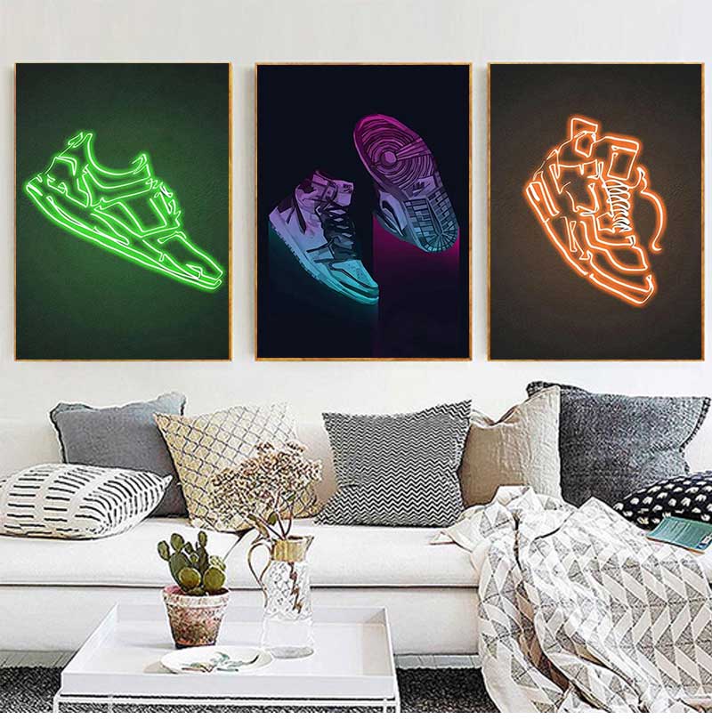 Waterproof Spray Shoe - Graffiti Sneakers Wall Art Poster Prints,