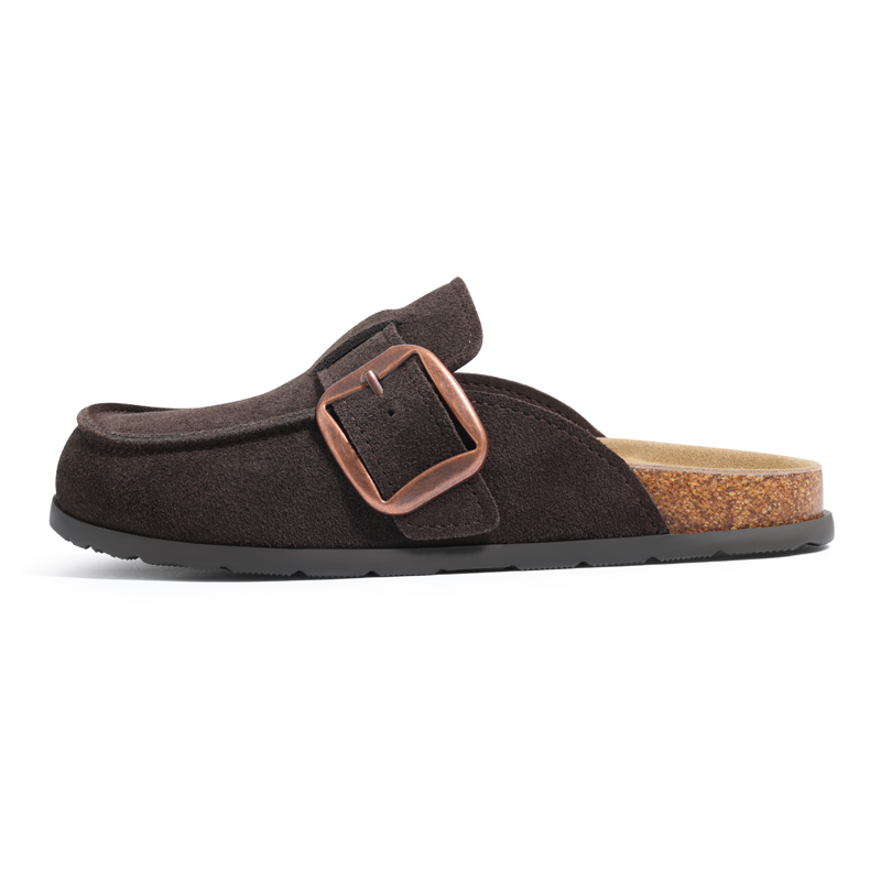 Insole Memory Foam - Chinelos de camurça genuína Litfun para