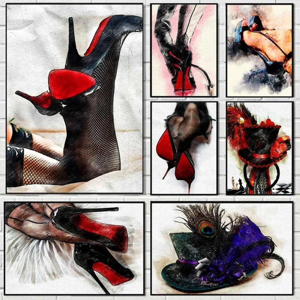 Waterproof Spray Shoe - Pinturas em Tela de Mulheres Modernas