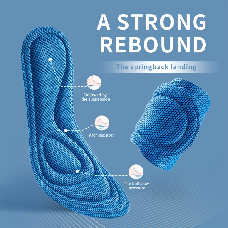 Insole Memory Foam - Palmilhas de Massagem Esportiva em Espuma